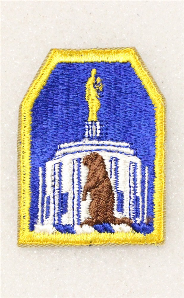 Army Patch 4703 - Oregon National Guard, plain statue - cut edge