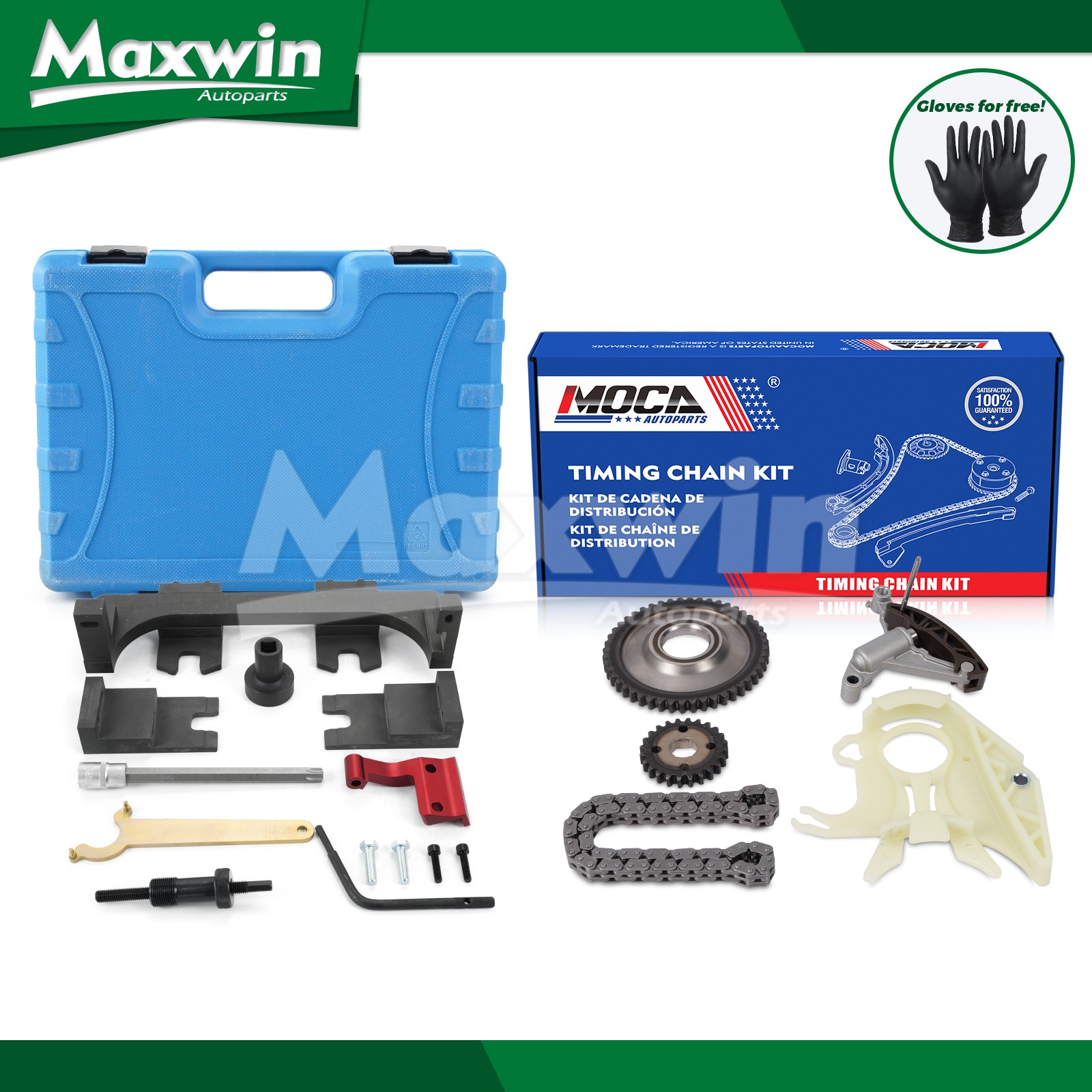 Timing Chain Kit w/ Timing Locking Tool Set for 2014-2015 2017 BMW 320i 2.0L GAS