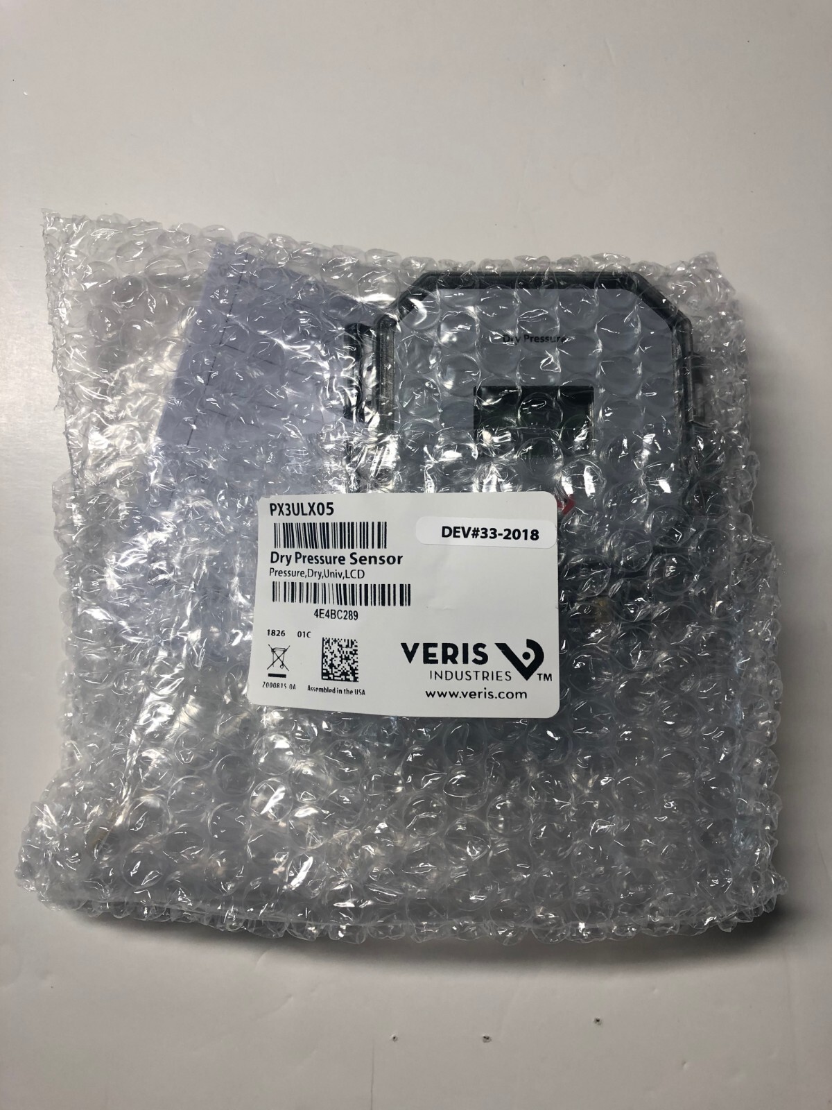 Veris PX3ULX05 (Dry Media, Pressure Transducer)