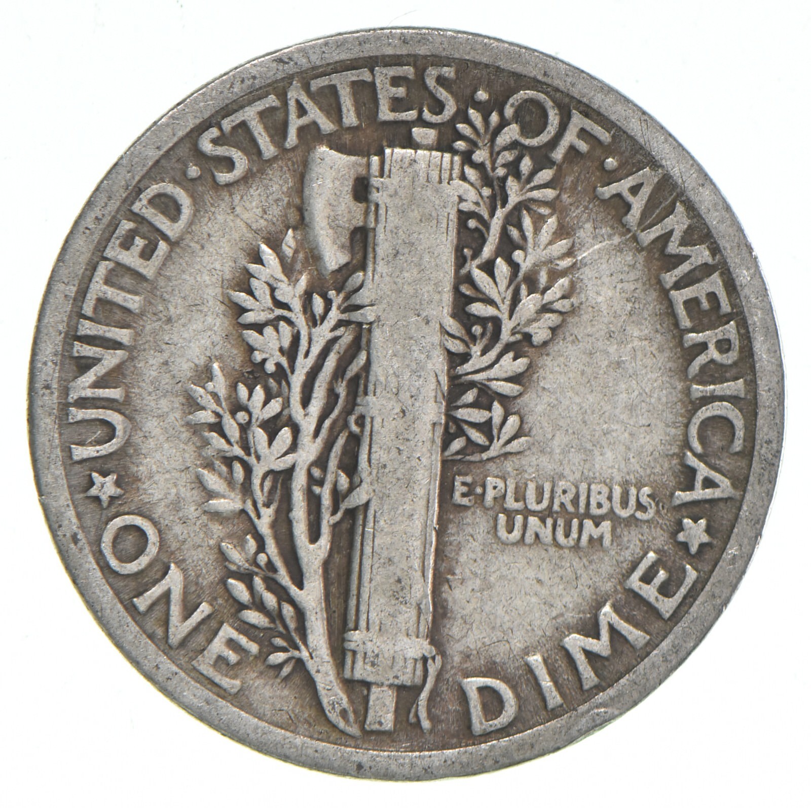 VG+ 1924 Mercury 90% Silver Dime