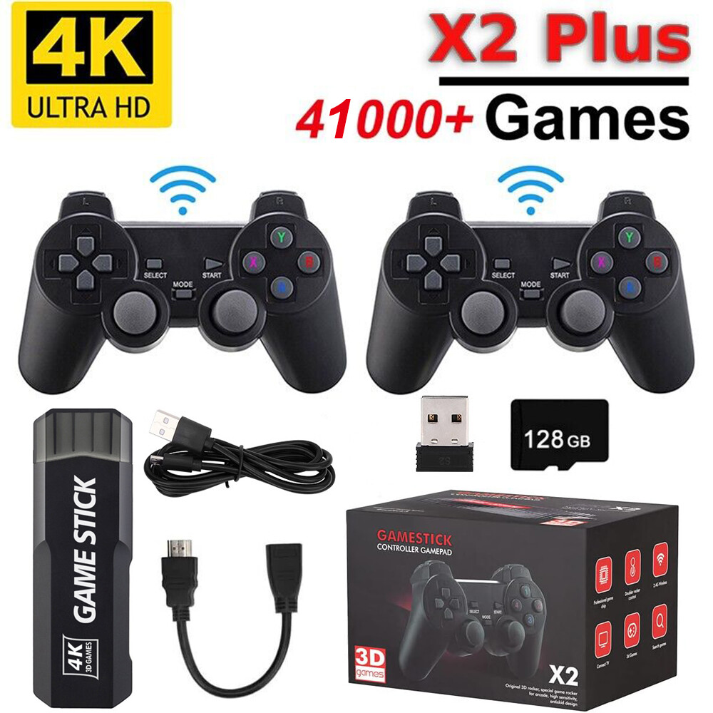 X2 Plus 64g-128G 41000 Game GD10 Pro 4K Game Stick Retro Wireless Consoles AAR
