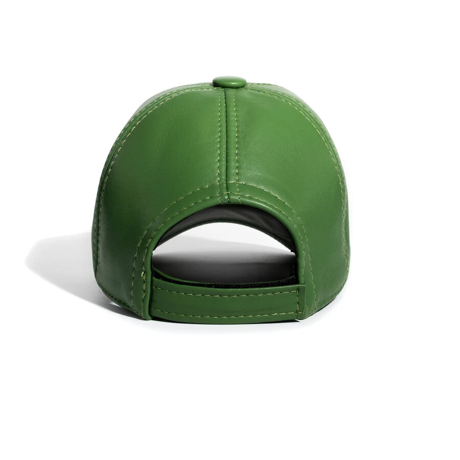 REAL SHEEPSKIN LEATHER Baseball Cap Hat Sport Visor