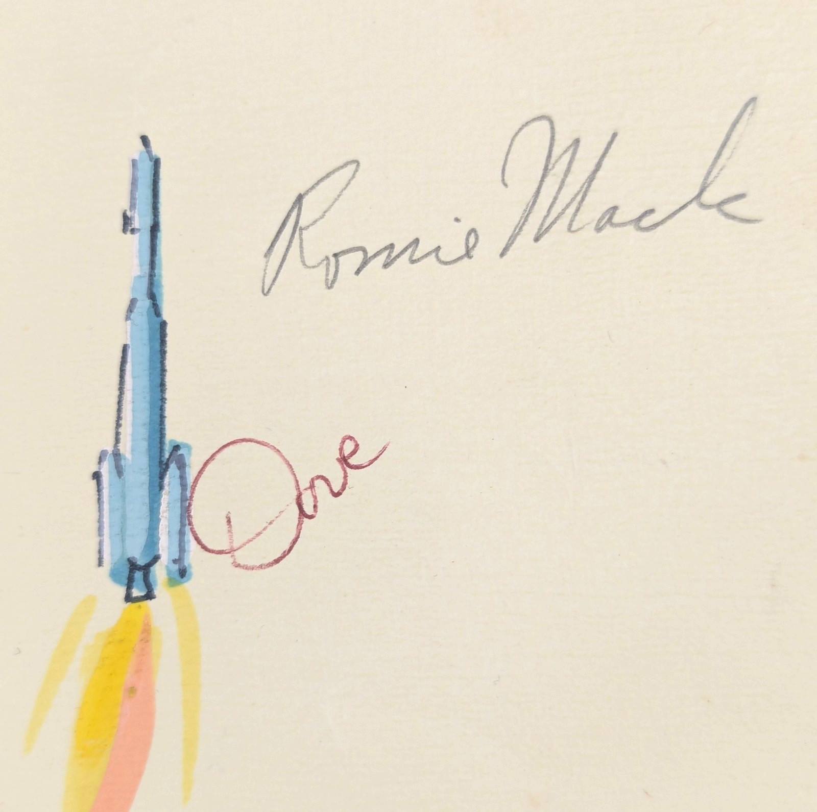 1968 McDonnell Douglas Space Art Manned Orbiting Lab MOL Thor Rocket Roast