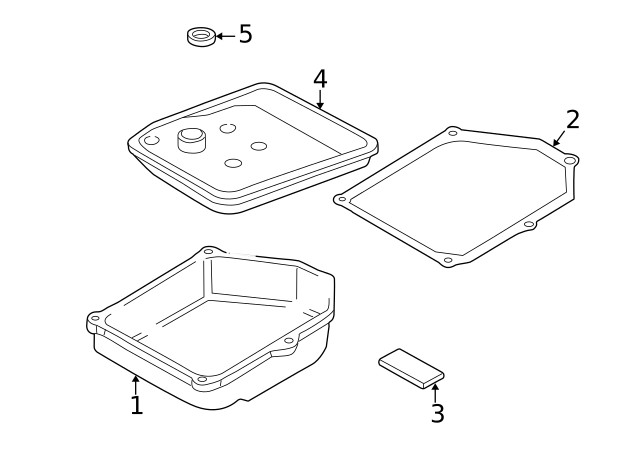 Genuine Volkswagen Pan Gasket 098-321-370