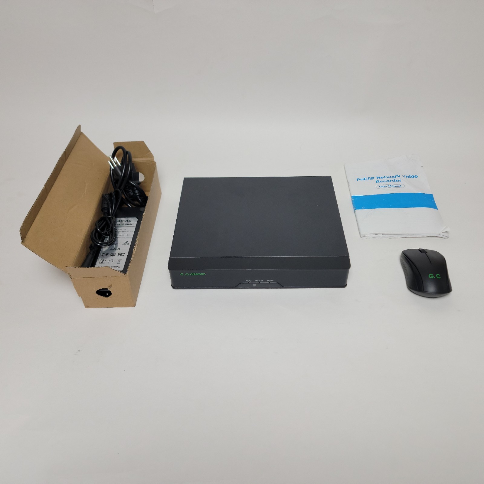 G.Craftsman 8CH PoE NVR GU-N8016H1S-P8G 4K HDMI 8-Port Network Video Recorder