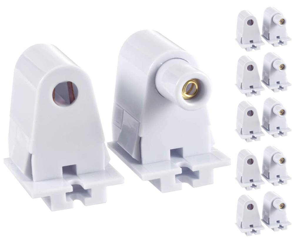8ft LED Bulb Socket Connector for T8 T10 T12 Fluorescent Lampholder 6 Pairs