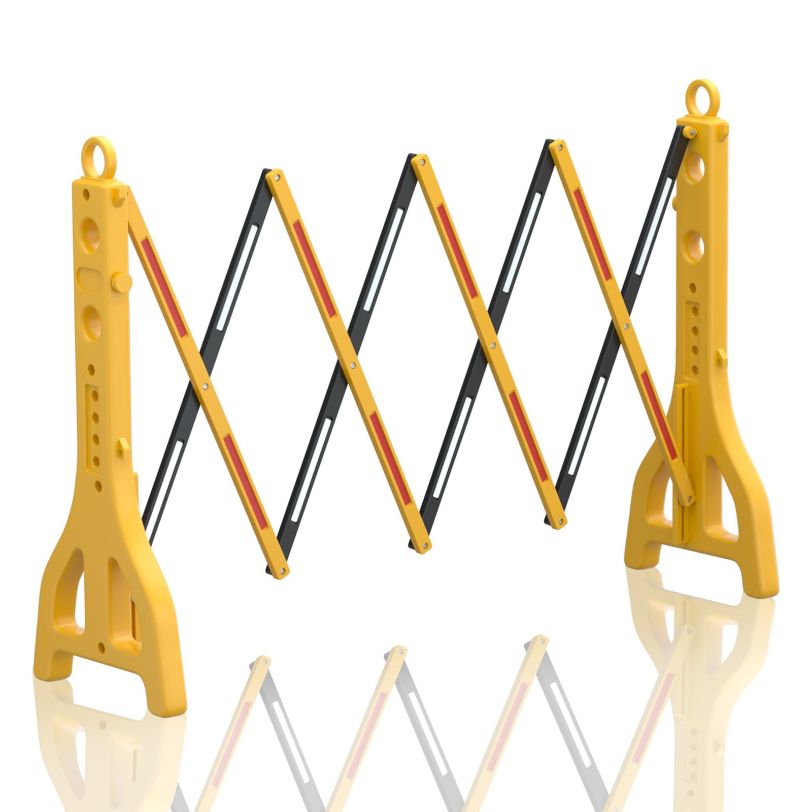 Expandable 8.46ft Safety Barricade,Retractable Barrier Water Filled Weighted ...