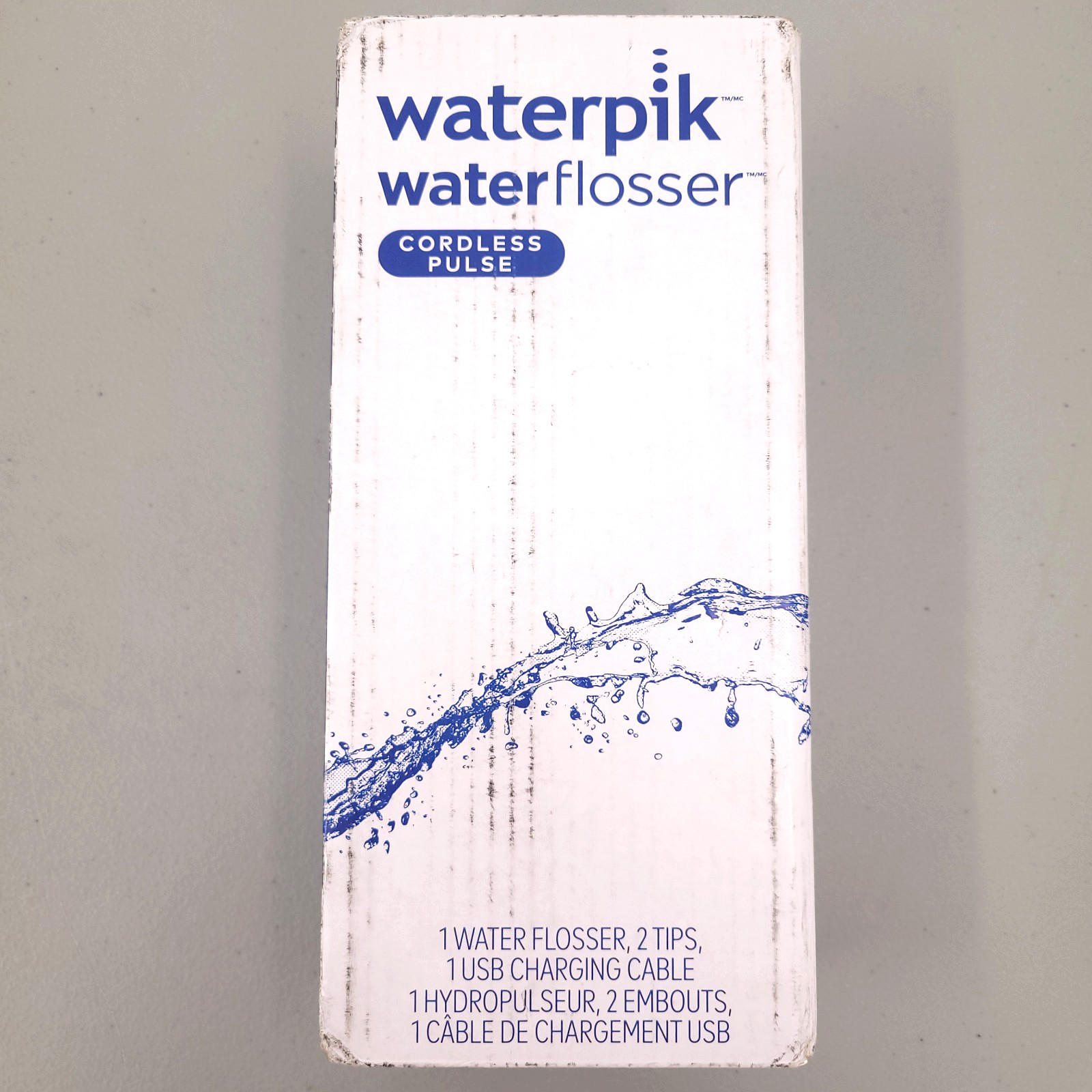 Waterpik Waterflosser Cordless Pulse WF-20 Blue Portable Teeth Gums Braces Oral