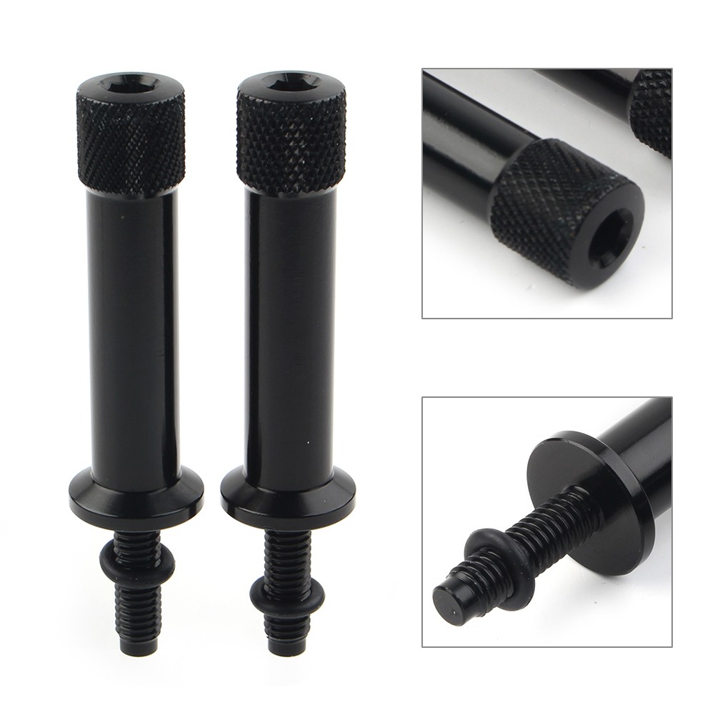 2x Black Free Seat Bolts Long Tool Fit Scrambler 865 2006-15 Thruxton 865 04-15