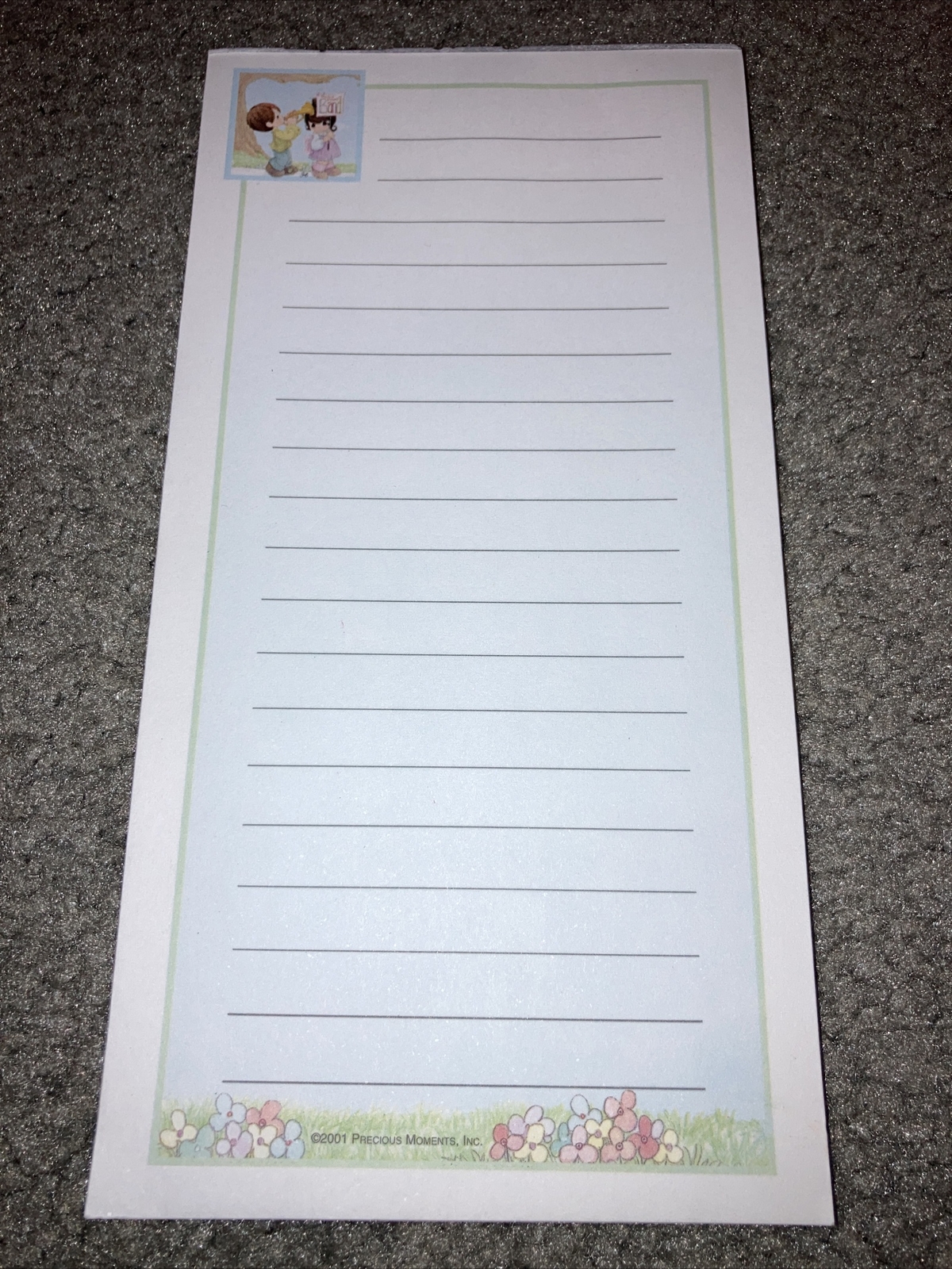 40 SHEET MINI MAGNETIC GROCERY LIST PAD PRECIOUS MOMENTS BAND 8” TALL NOTEPAD!