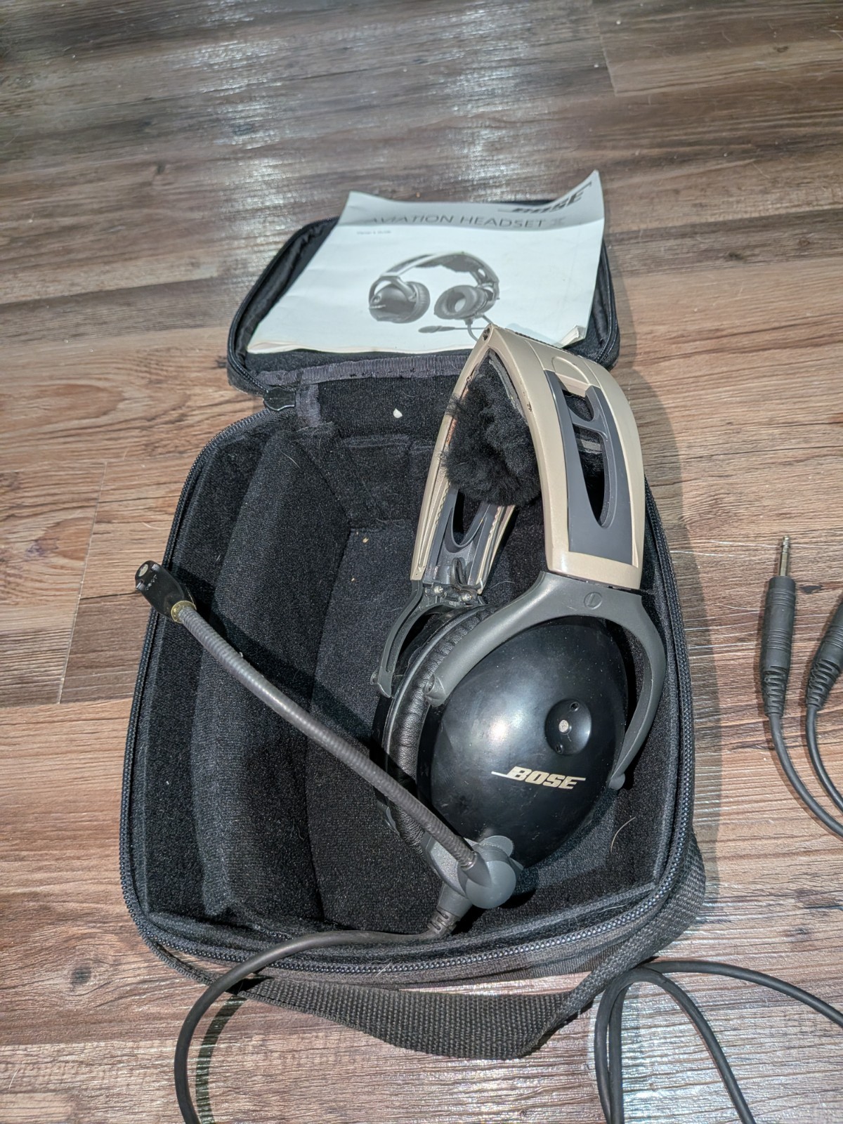 Used Bose Aviation A10 Dual GA Plugs Noise Canceling Headset