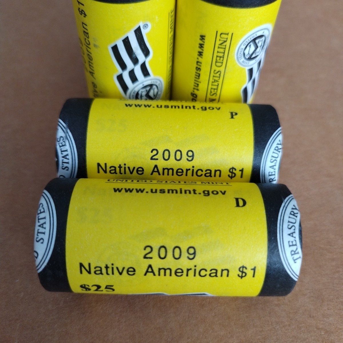 2009 P & D Sacagawea Native American Dollar BU Mint Roll Set (50 Coins)