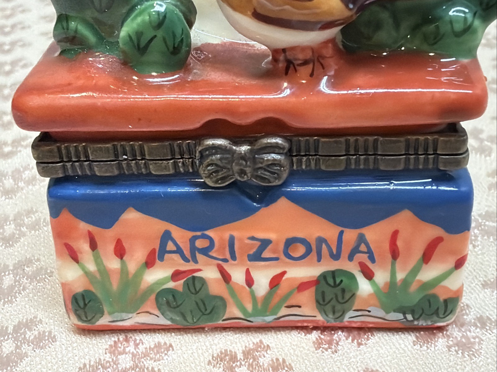 “Arizona” Ceramic Multicolored Trinket Box PO
