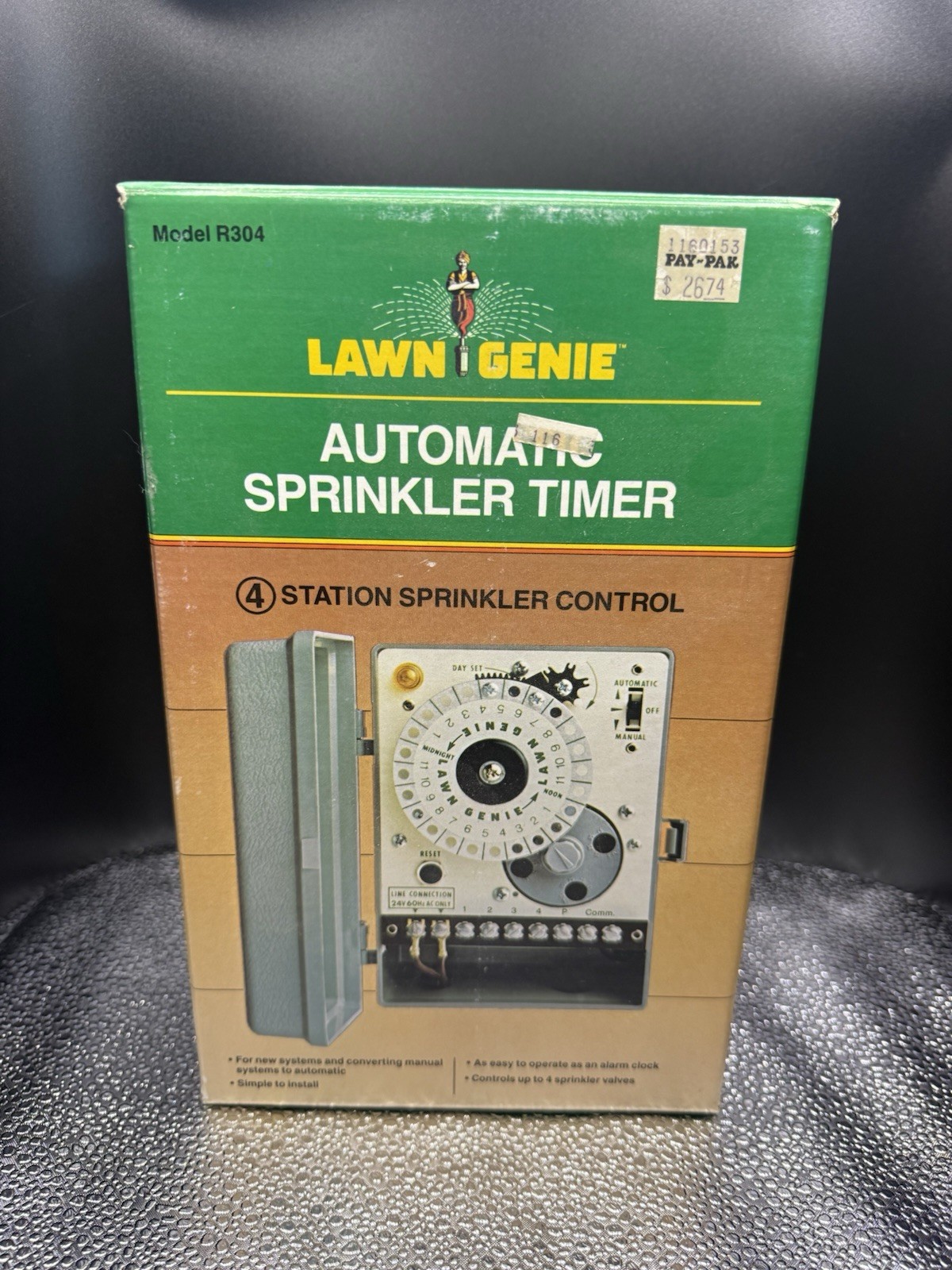 Lawn Genie Automatic Sprinkler Timer NIP Model R304 Unused