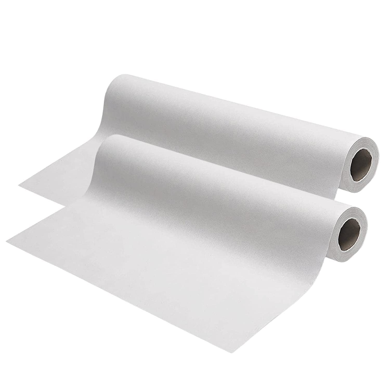 Exam Table Paper - 18''x125’ Disposable Standard White Crepe - Paper Rolls for S