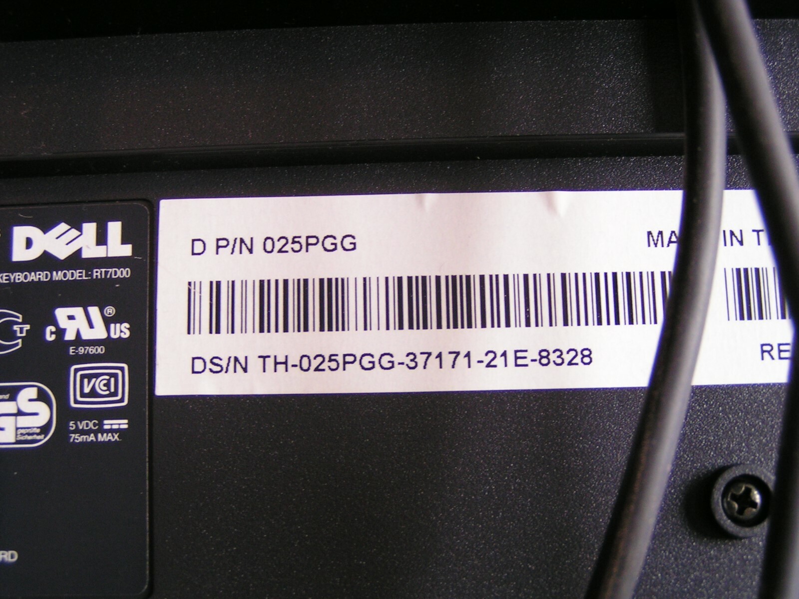 DELL RT7D00 Keyboards MIXED LOT Computer Hardware Wires Mouse Misc