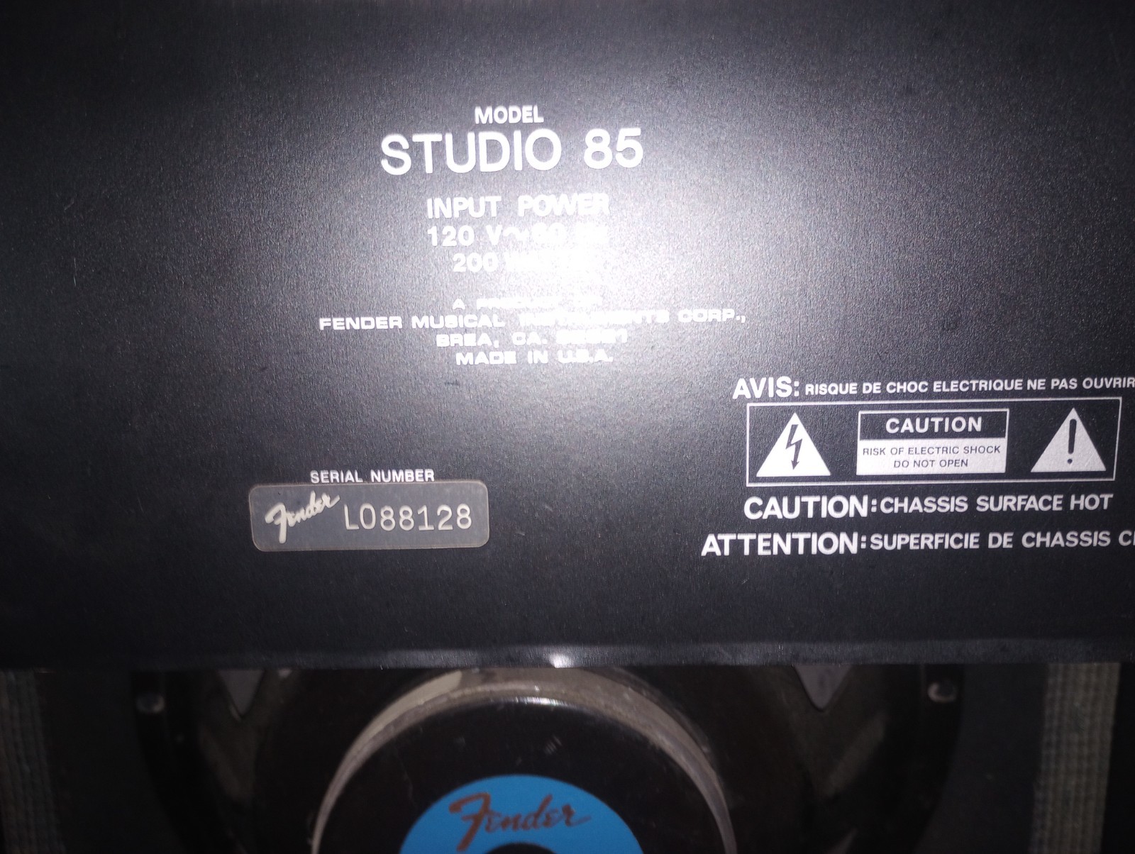 FENDER STUDIO 85 GUITAR AMPLIFIER WORKS GREAT!