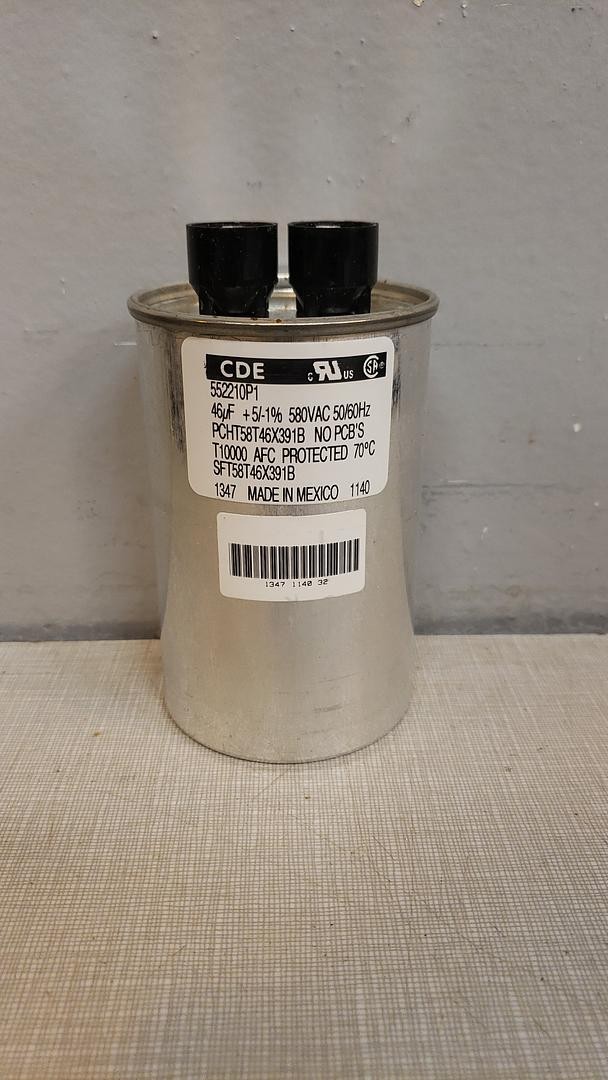 Lot of 11 CDE 552210P1 Capacitor PCHT58T46X391B 46 MF 580 VAC AFC 50/60