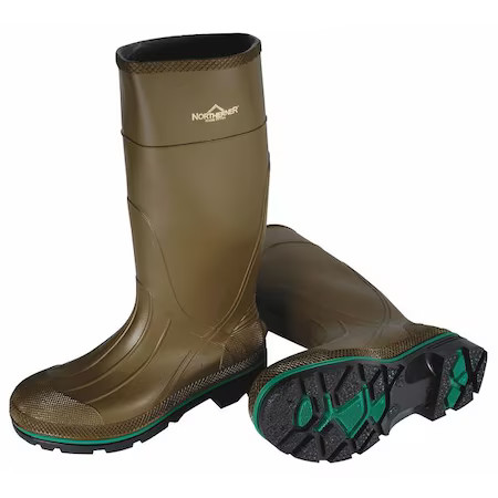 Honeywell Servus 75120/11 Rubber Boots, Plain Toe, Defined Heel, Waterproof,