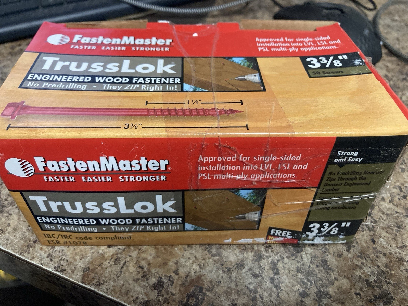 Fastenmaster TrussLok Engineered Wood Fasteners 3-3/8 50 Screws