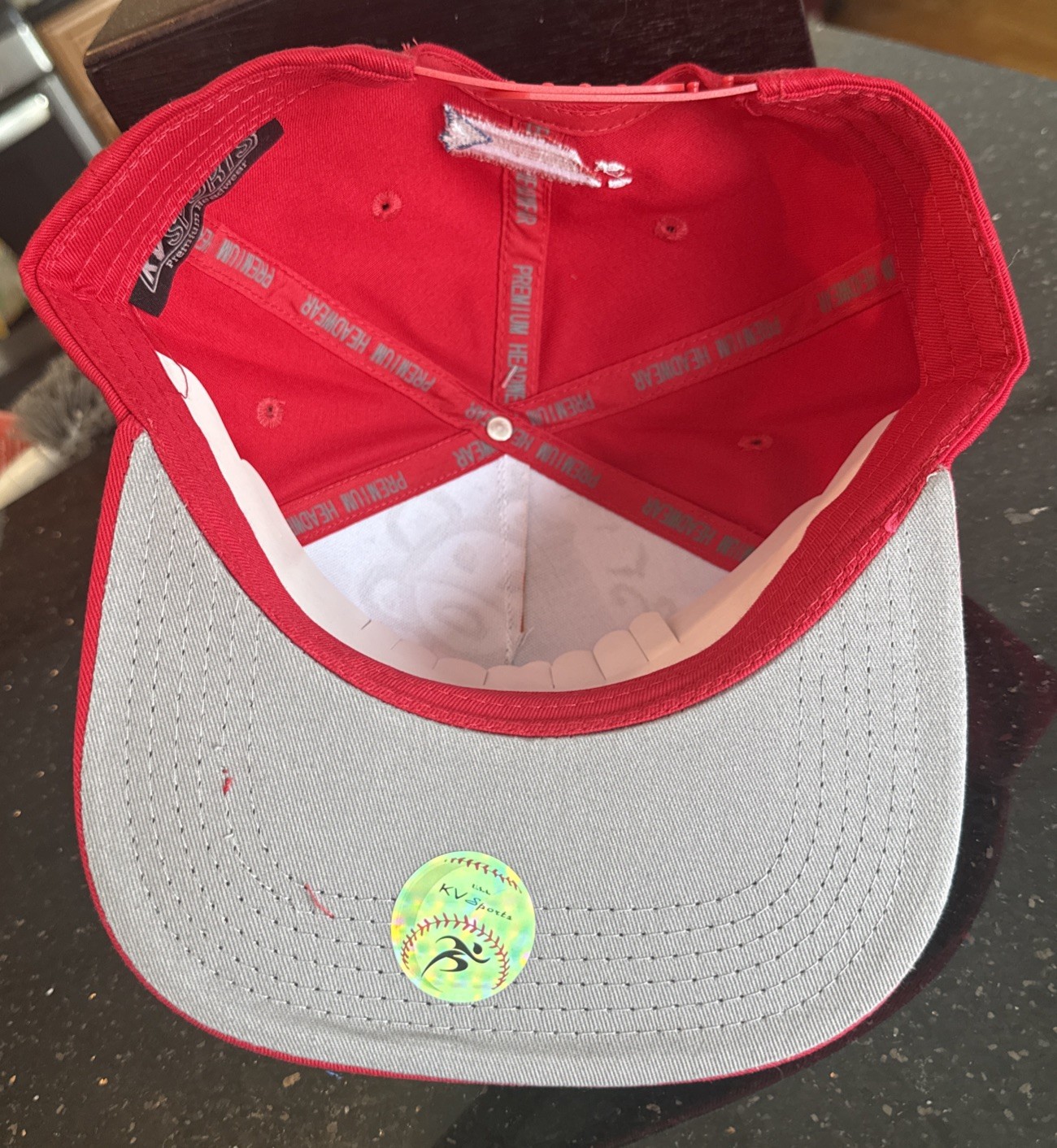 PUERTO RICO SNAP BACK RedCap Gorra Red Bill Amor Mi Patria On Front PR On Side