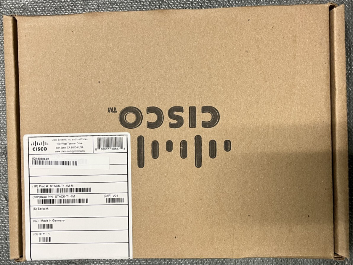 *NEW* Cisco Meraki Genuine STACK-T1-1M-M Network Switch C9300 Stack Cable!  L@@K