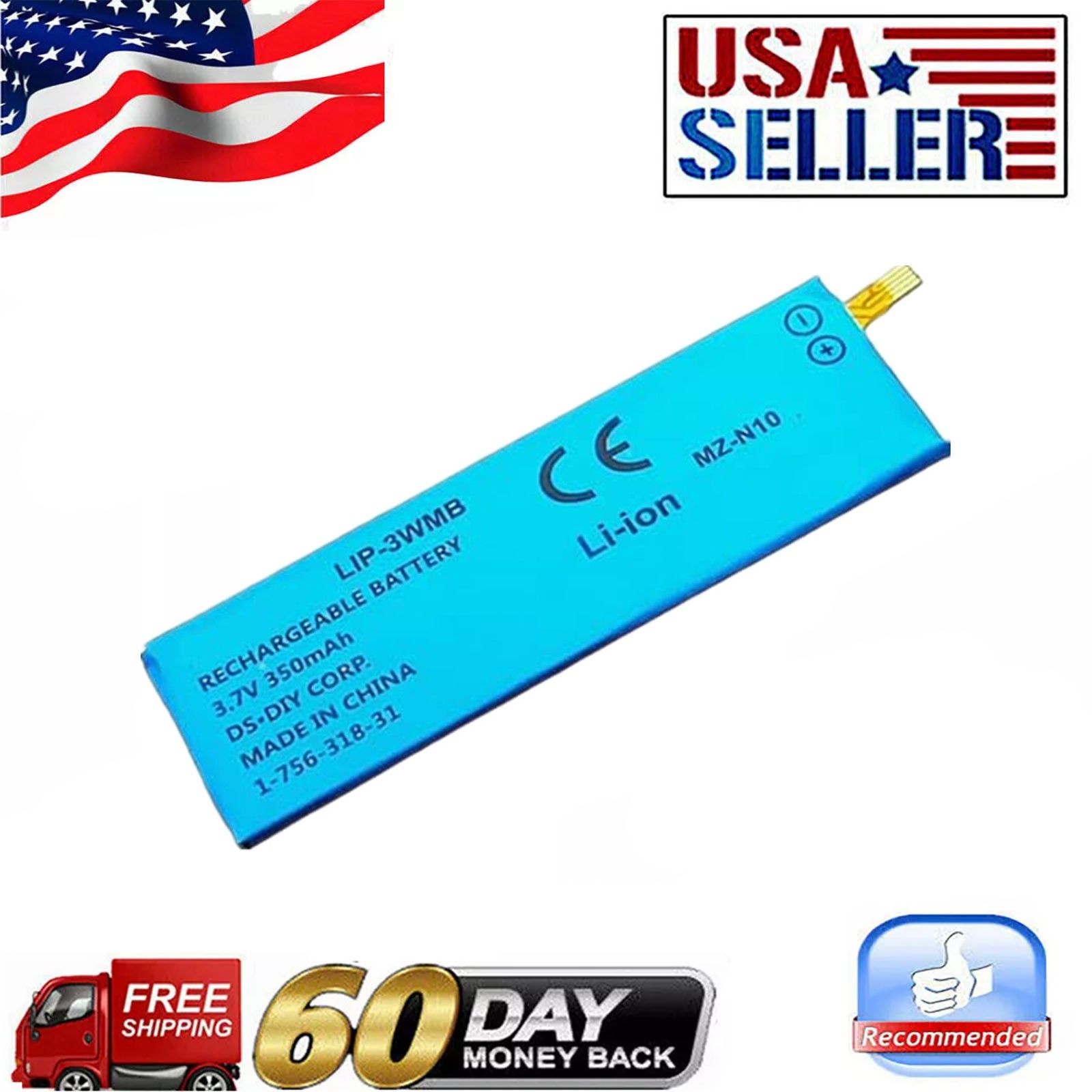 Rechargeable Battery For SONY MD MZ-N10 LIP-3WMB