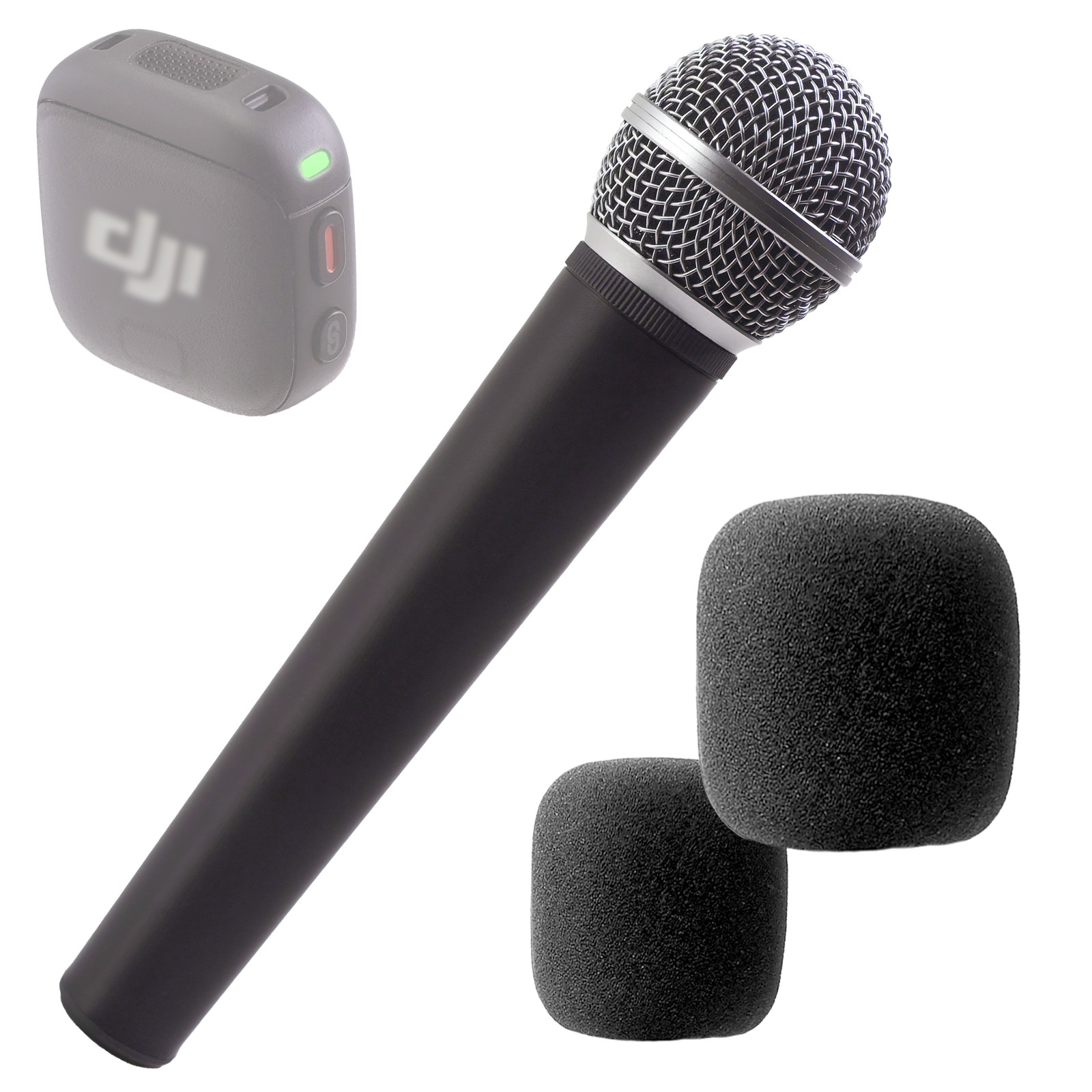 Pro Handle for DJI Mic 3 - Metal Grille Microphone Interview Handheld Adapter