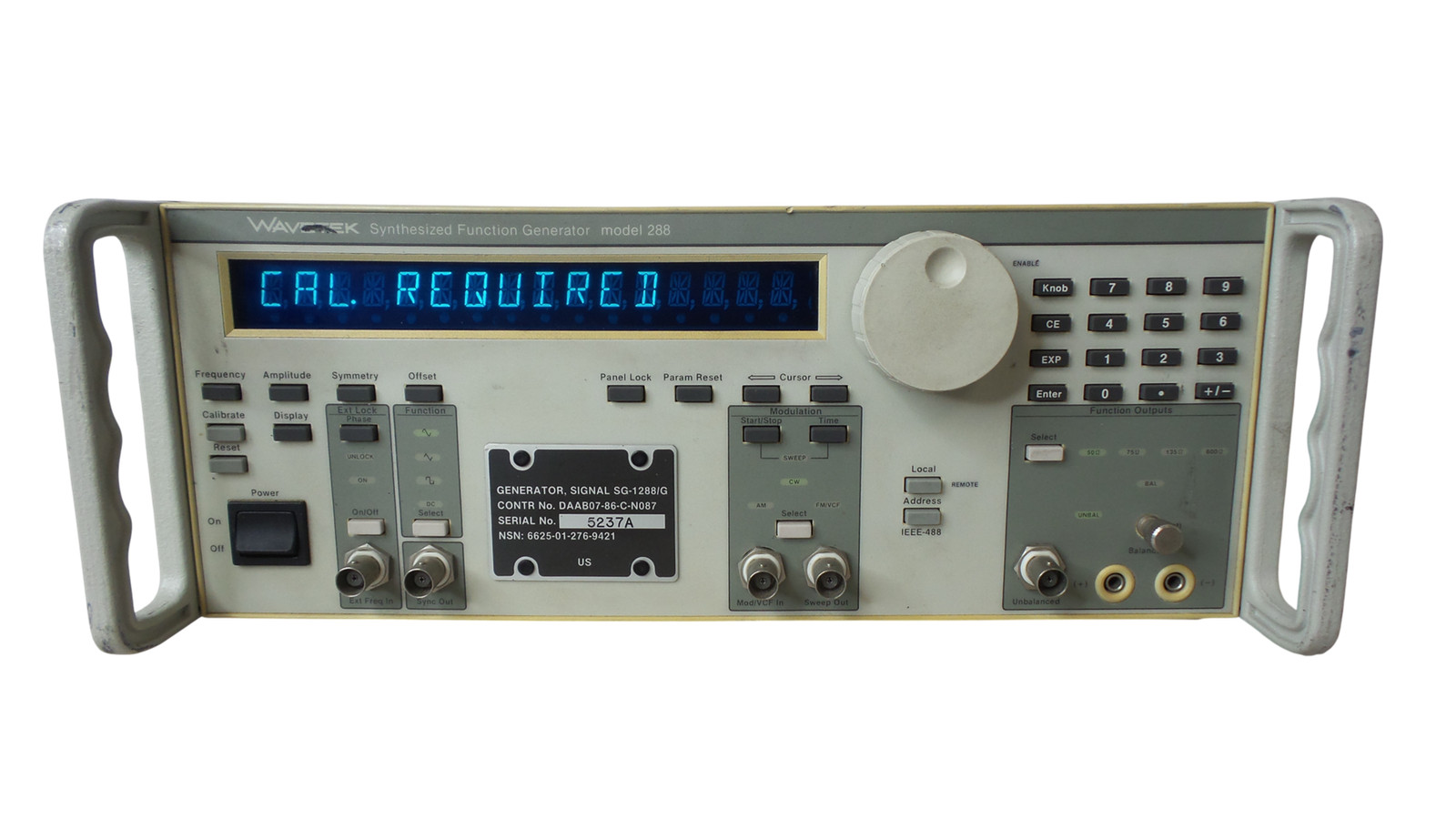 Wavetek 288 Synthesized Function Generator - Free shipping
