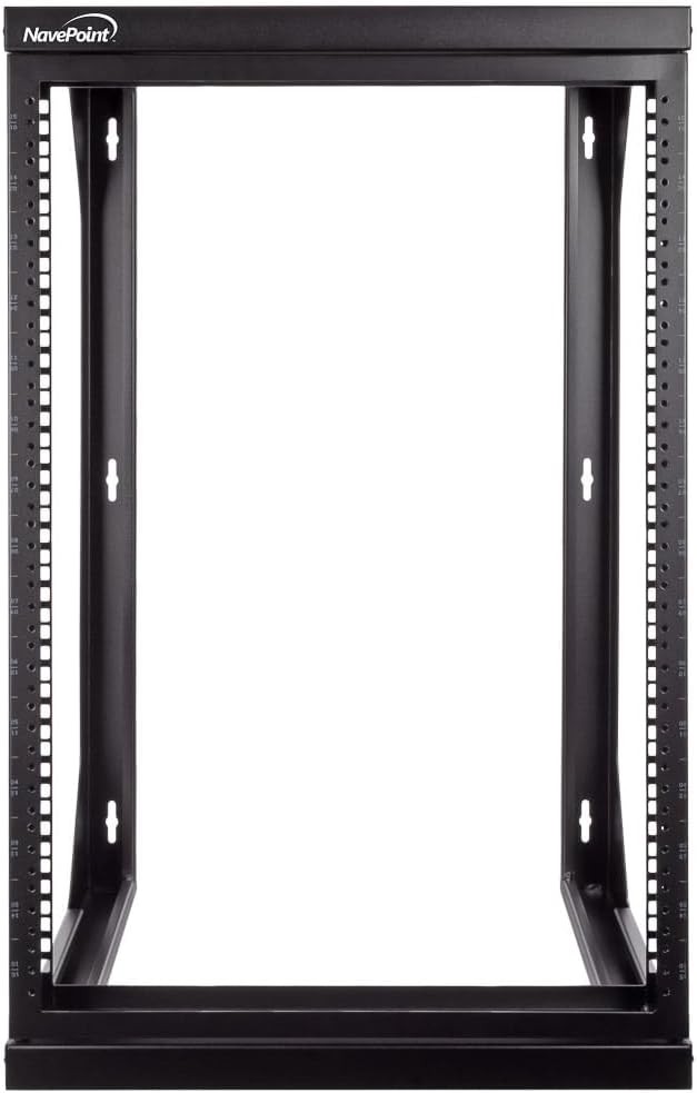 15U Open Frame Server Rack for 19" IT Network Equipment & A/V Devices Free
