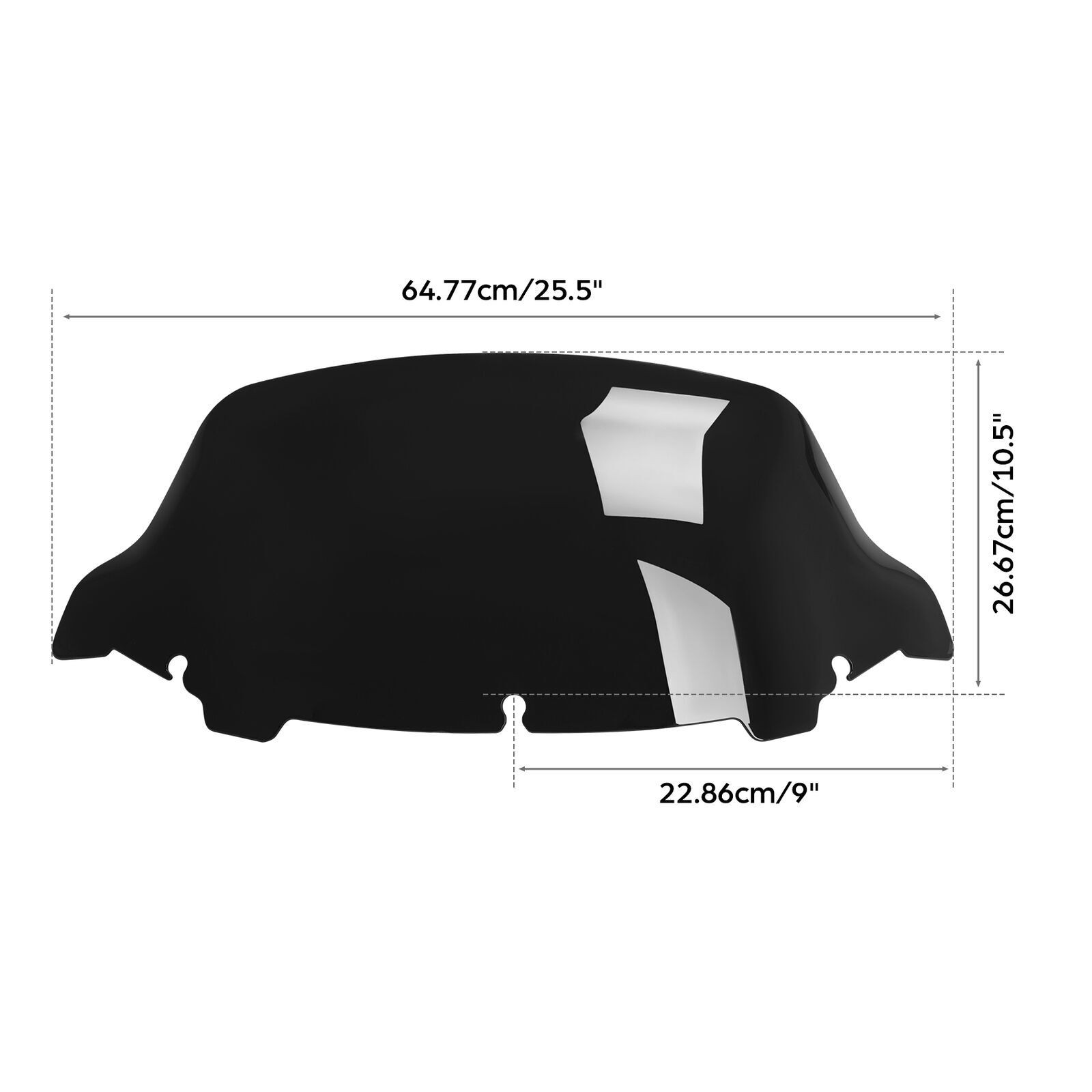 10.5'' Windscreen Windshield Fit For Harley Touring Electra Glide 2014-2023