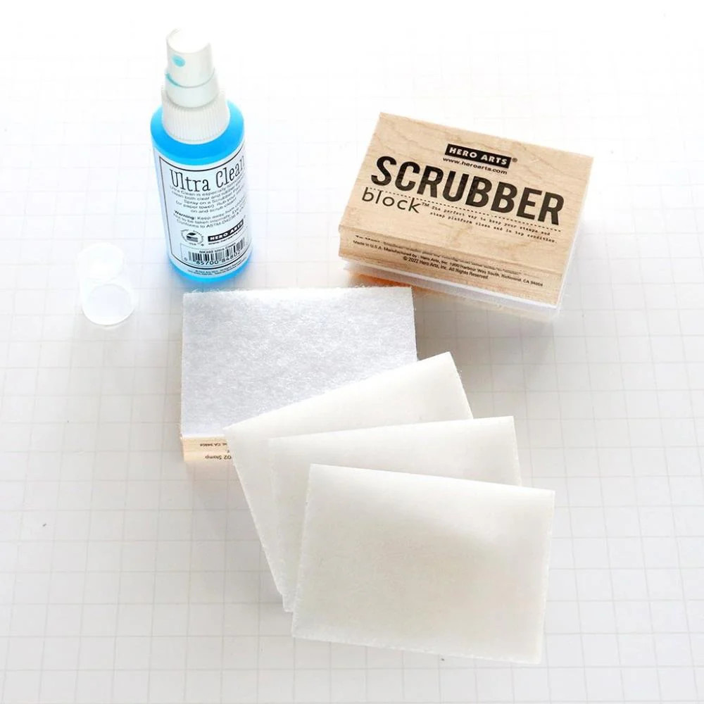 Hero Arts Stamp Cleaner Scrubber Block W/Pad. HT216