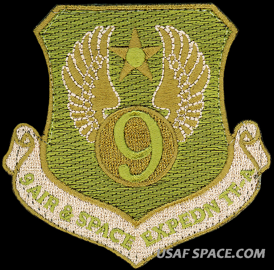 USAF 9th AIR & SPACE EXPEDITIONARY TASK FORCE -AFGHANISTAN- ORIGINAL VEL PATCH