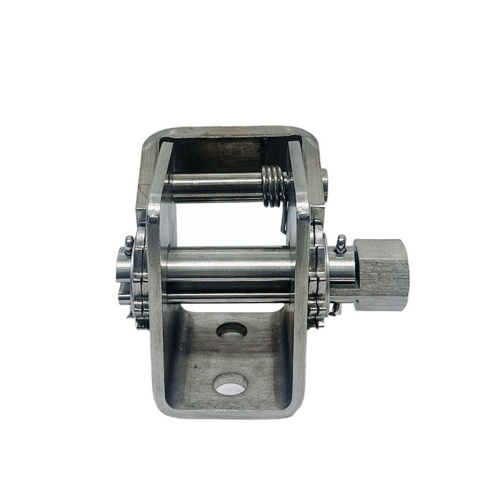 Stainless Steel T304 Lashing Winch 2 Inches Bolt On Weld On Track Tie Down