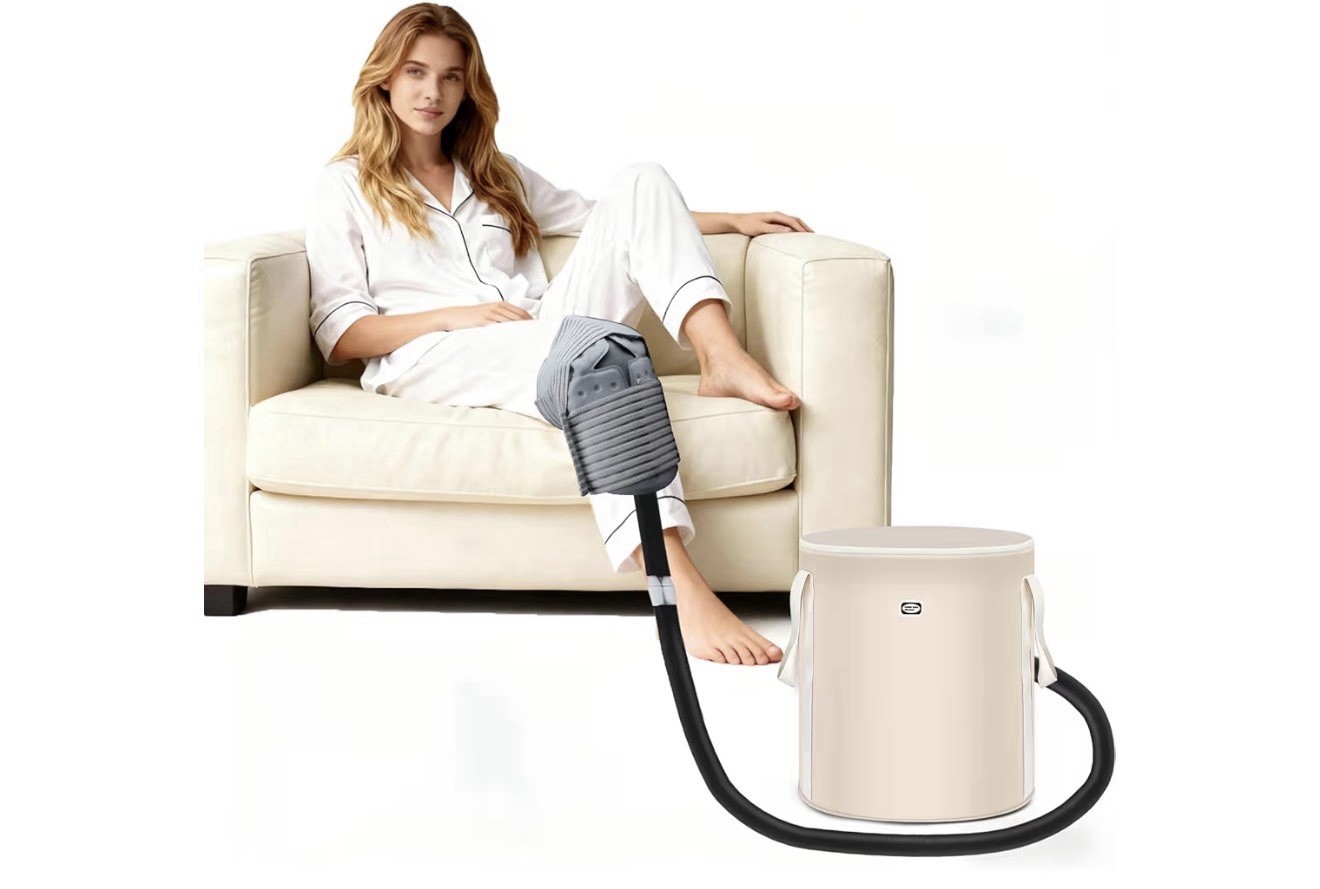 Knee Cold Therapy Machine Ice Circulating System Post Surgery Recovery Open Box