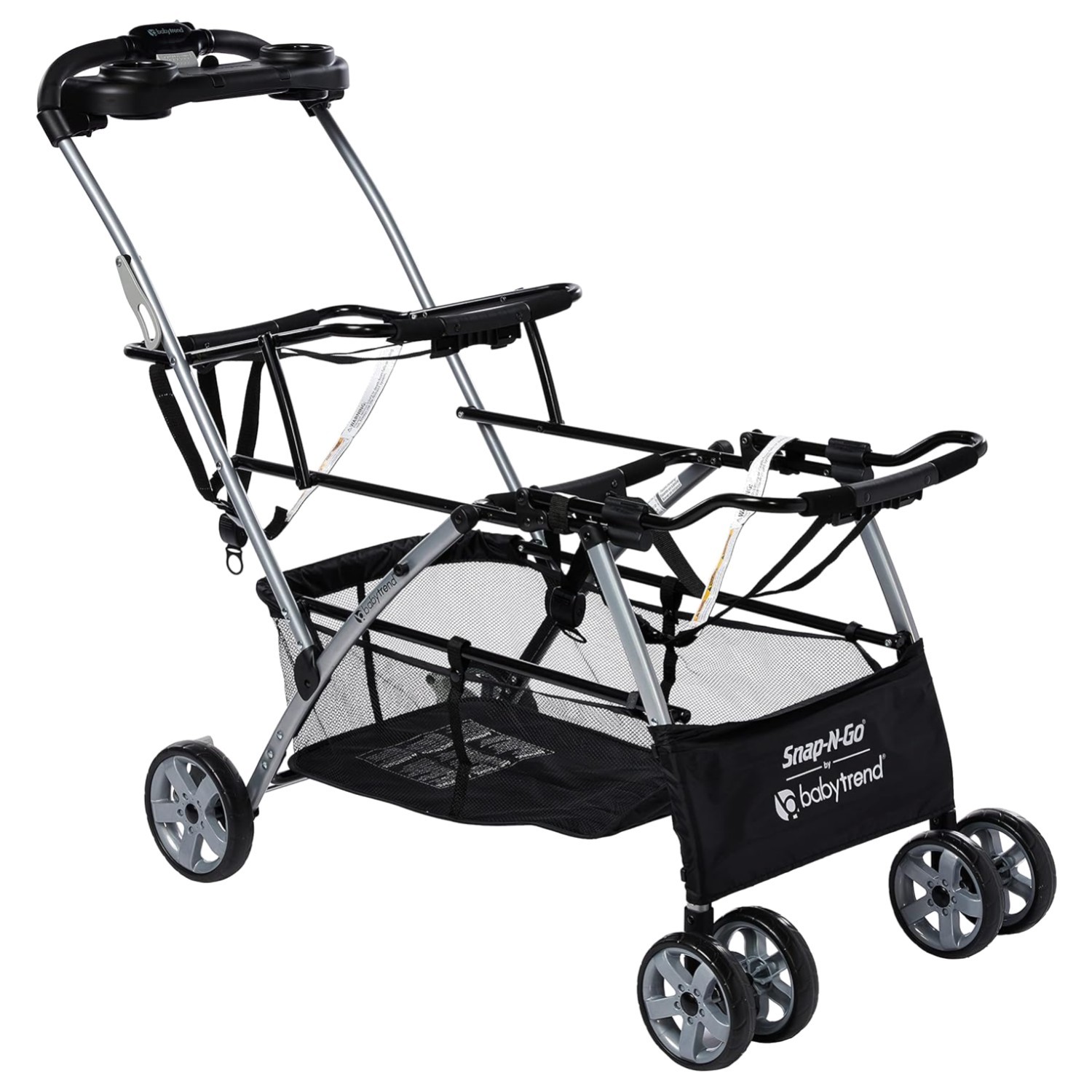 Lightweight Double Stroller with Cup Holders