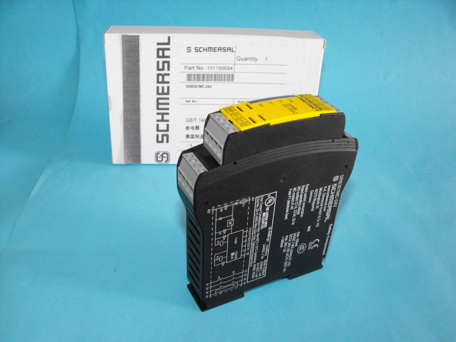 SCHMERSAL SRB301MC-24V.safety relay.SRB 301MC.USED
