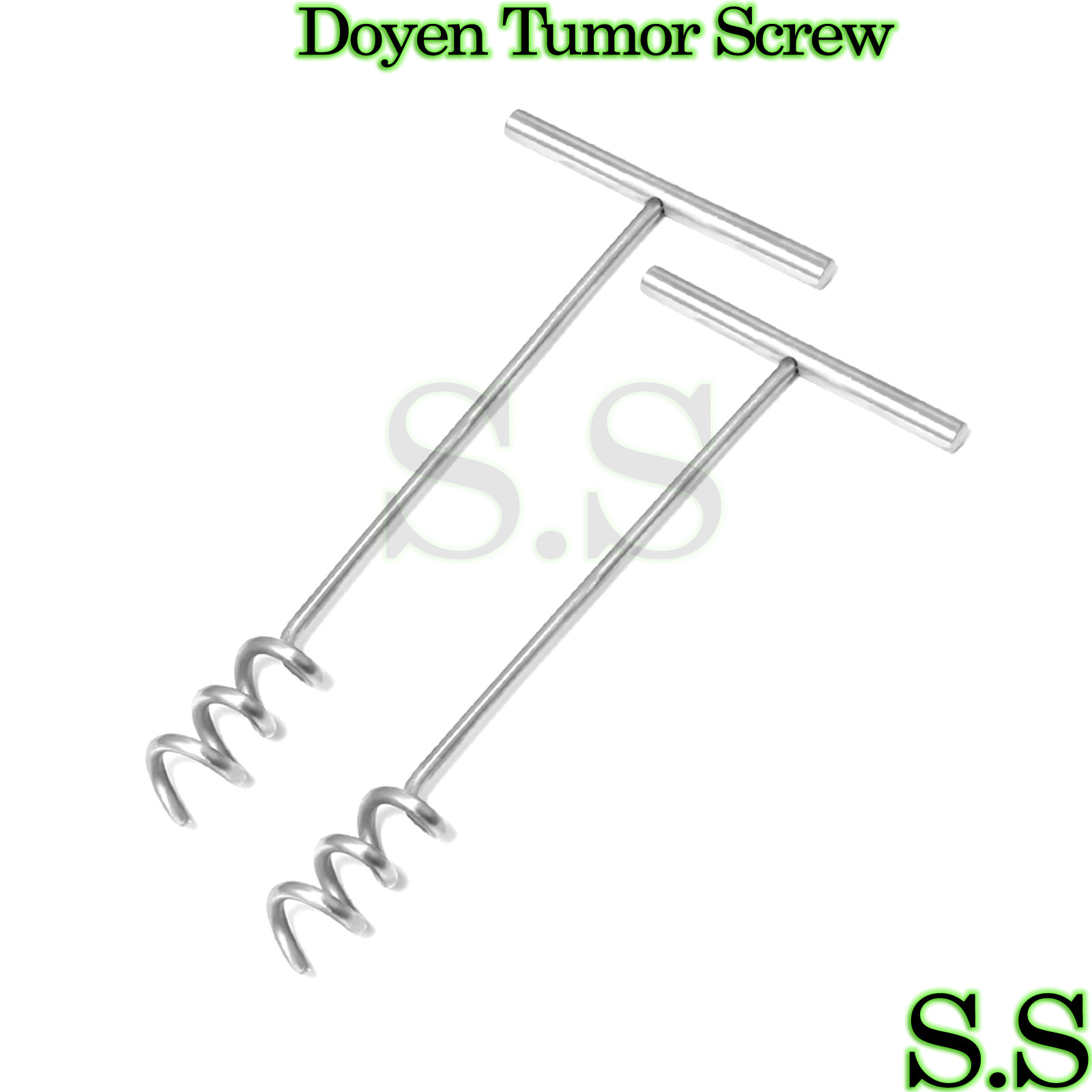 2 Doyen Tumor Screw 1" Dia. Gyno Surgical Instruments