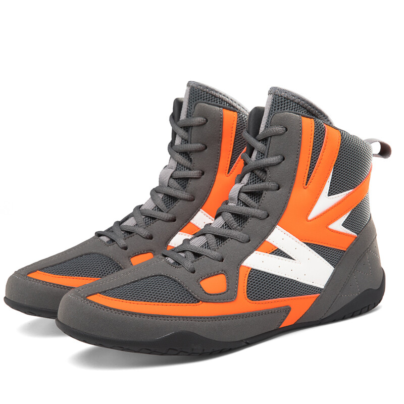 Professional Wrestling Footwear Men Boxing Fintess Shoes Fighting High Top Boots