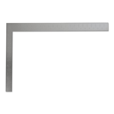 Steel Carpenter's Square, 16 in x 24 in, Face-1/8 in, Back-1/8 in, Steel