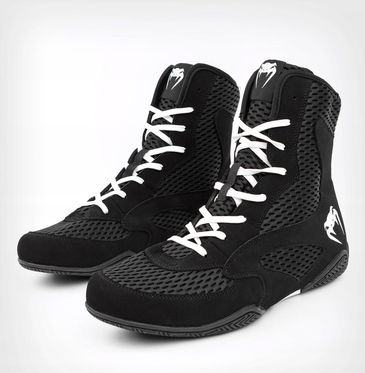 New Venum Contender High Top Boxing Shoes Black & White US 11 Women, 9.5 Men's