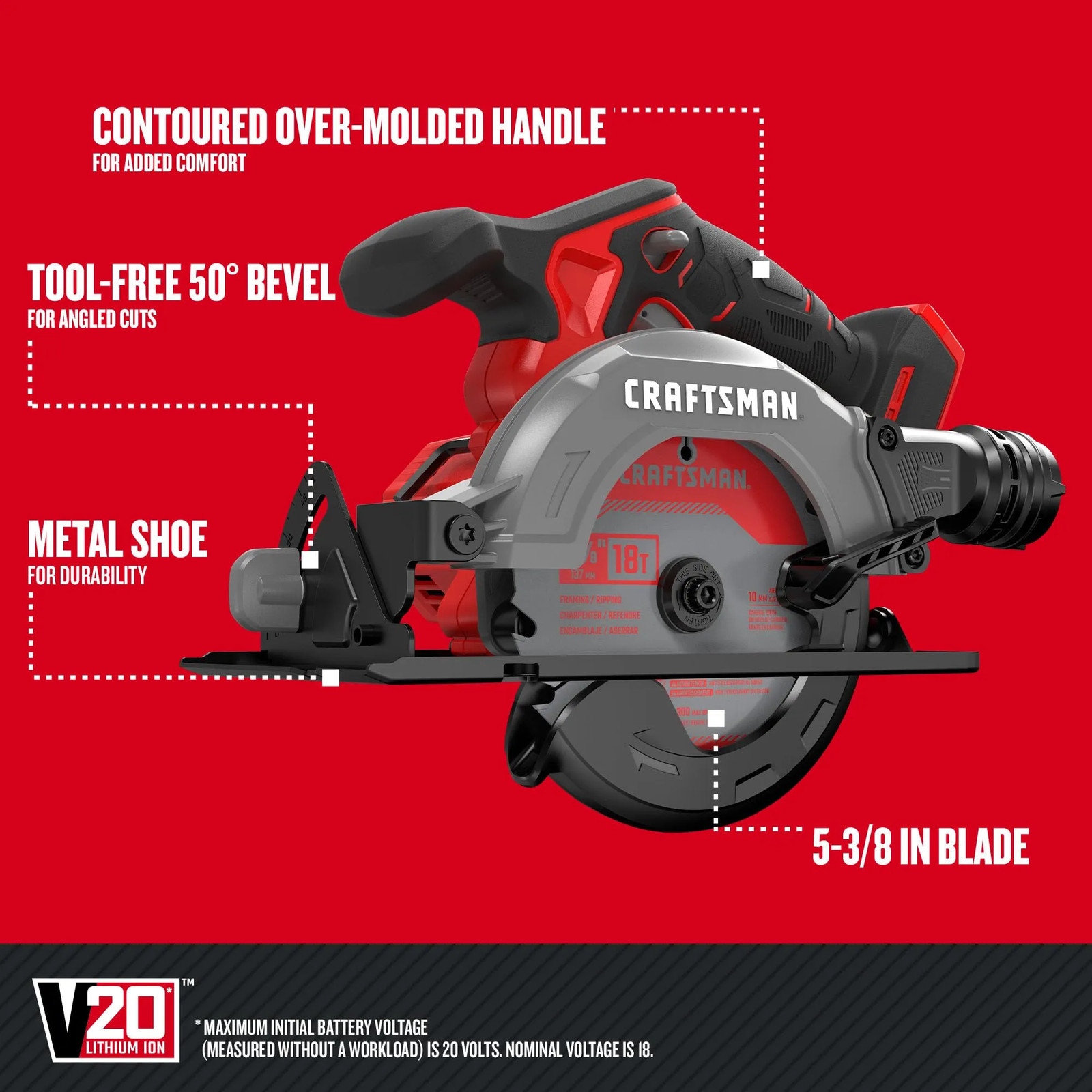 Craftsman V20 Cordless 6-Tool Combo Kit Power Tool Set