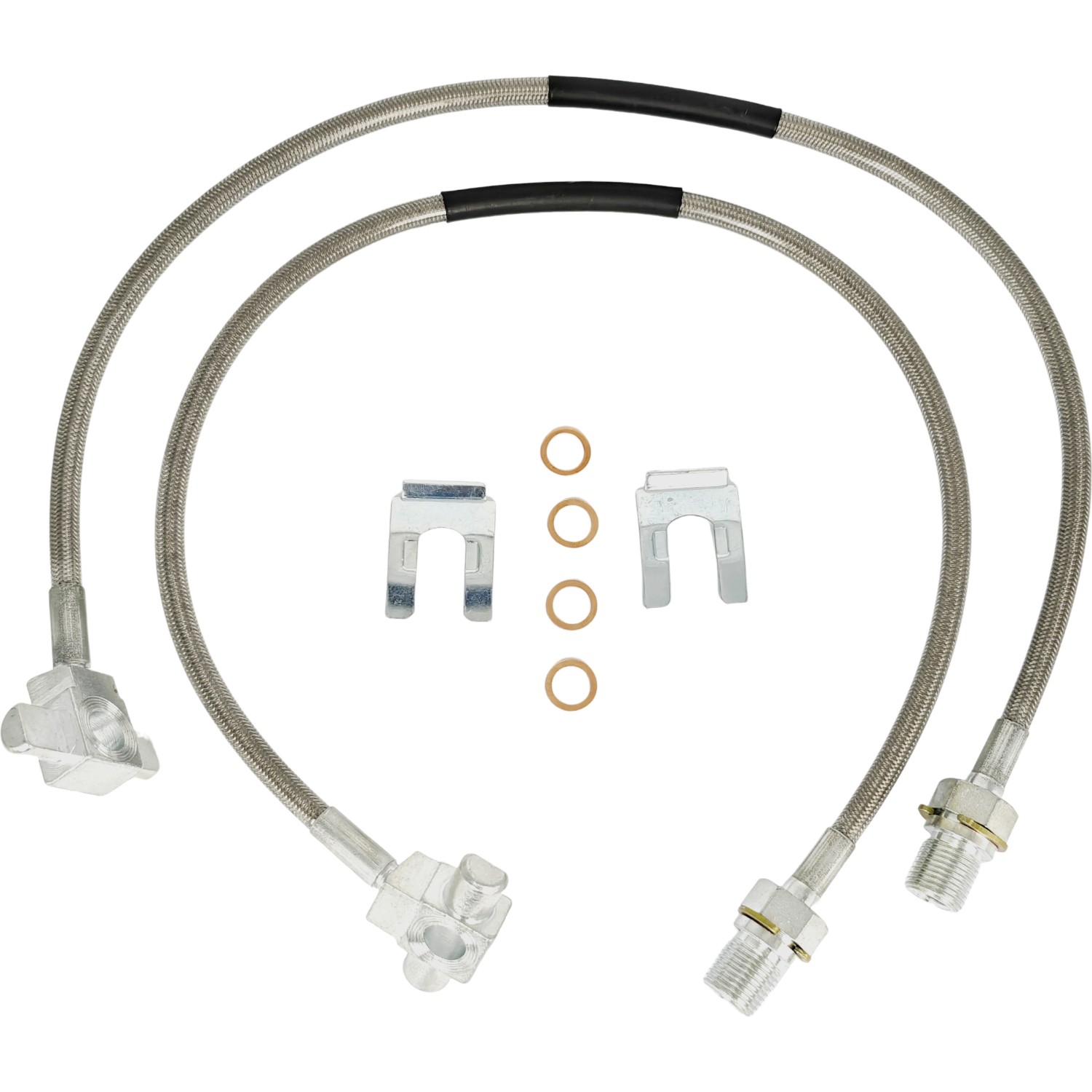 2X Front Stainless Brake Lines Fit 1971-1987 GMC C15 K15 89340S
