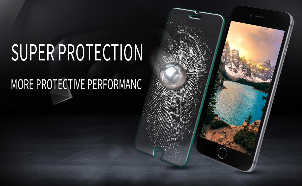 2 Pack) Tempered Glass For iPhone SE 2020, iPhone 8, iPhone 7, iPhone 6S, iPhone