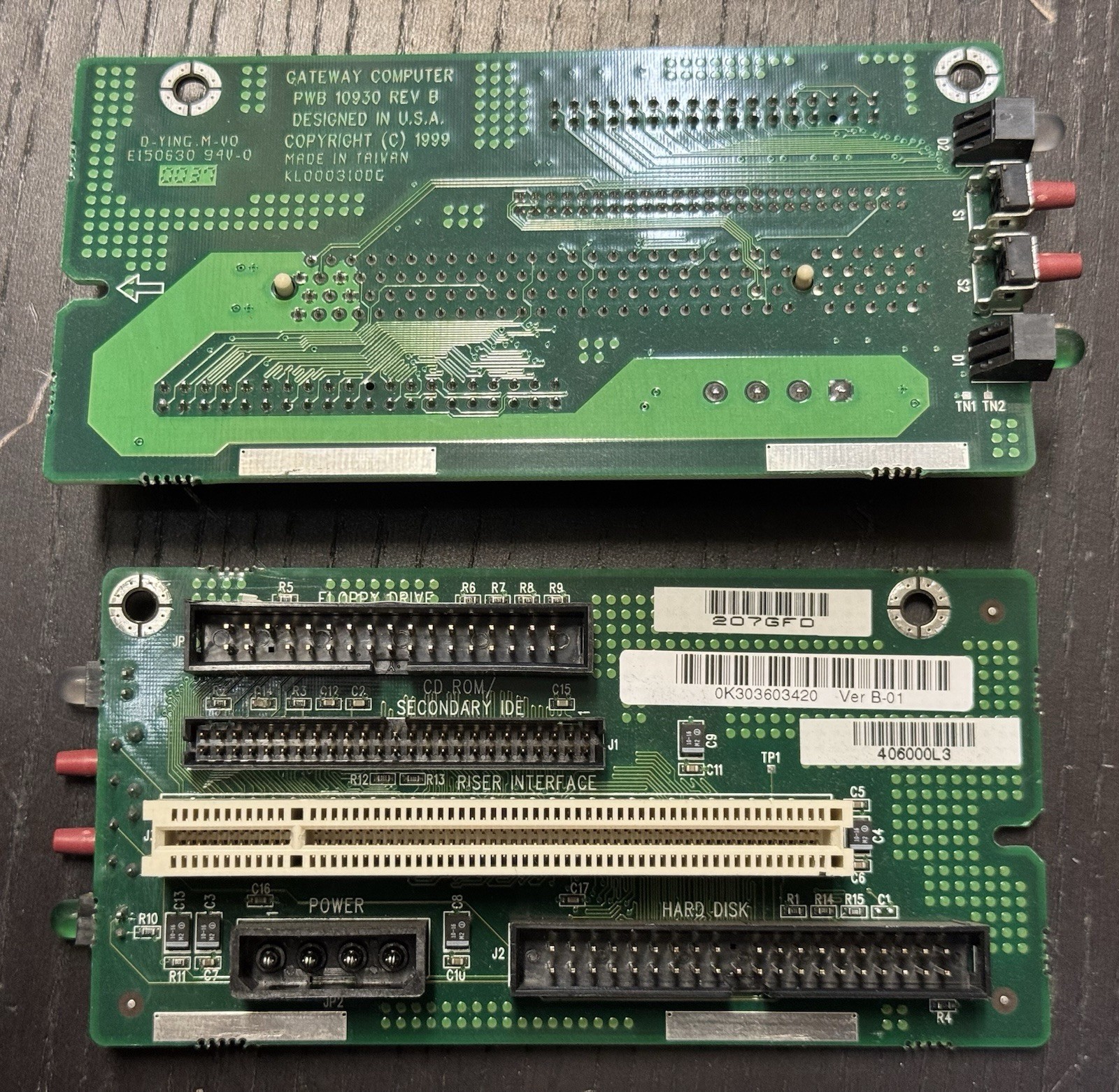 Gateway PWB 10930 Floppy, HDD, CD PCI Board