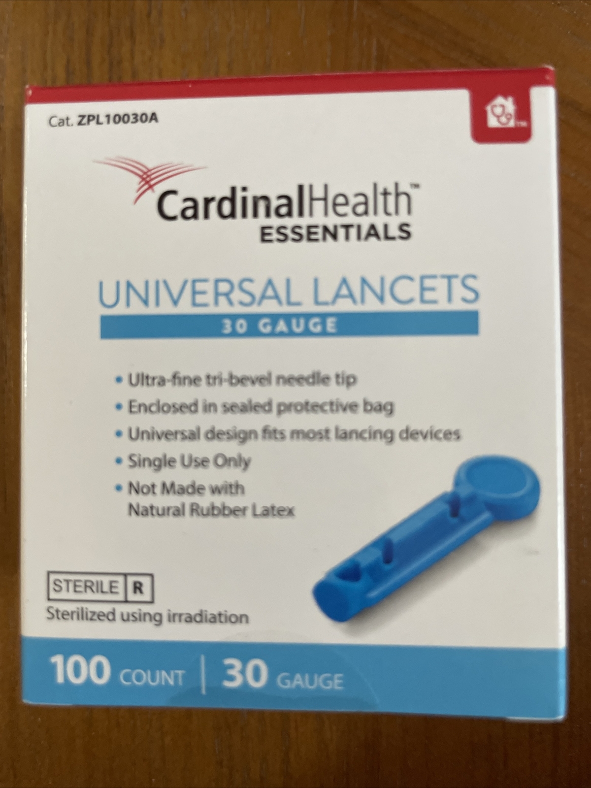 Cardinal Health 30 Gauge Lancets, Universal ( 5 Boxes of 100 Each)