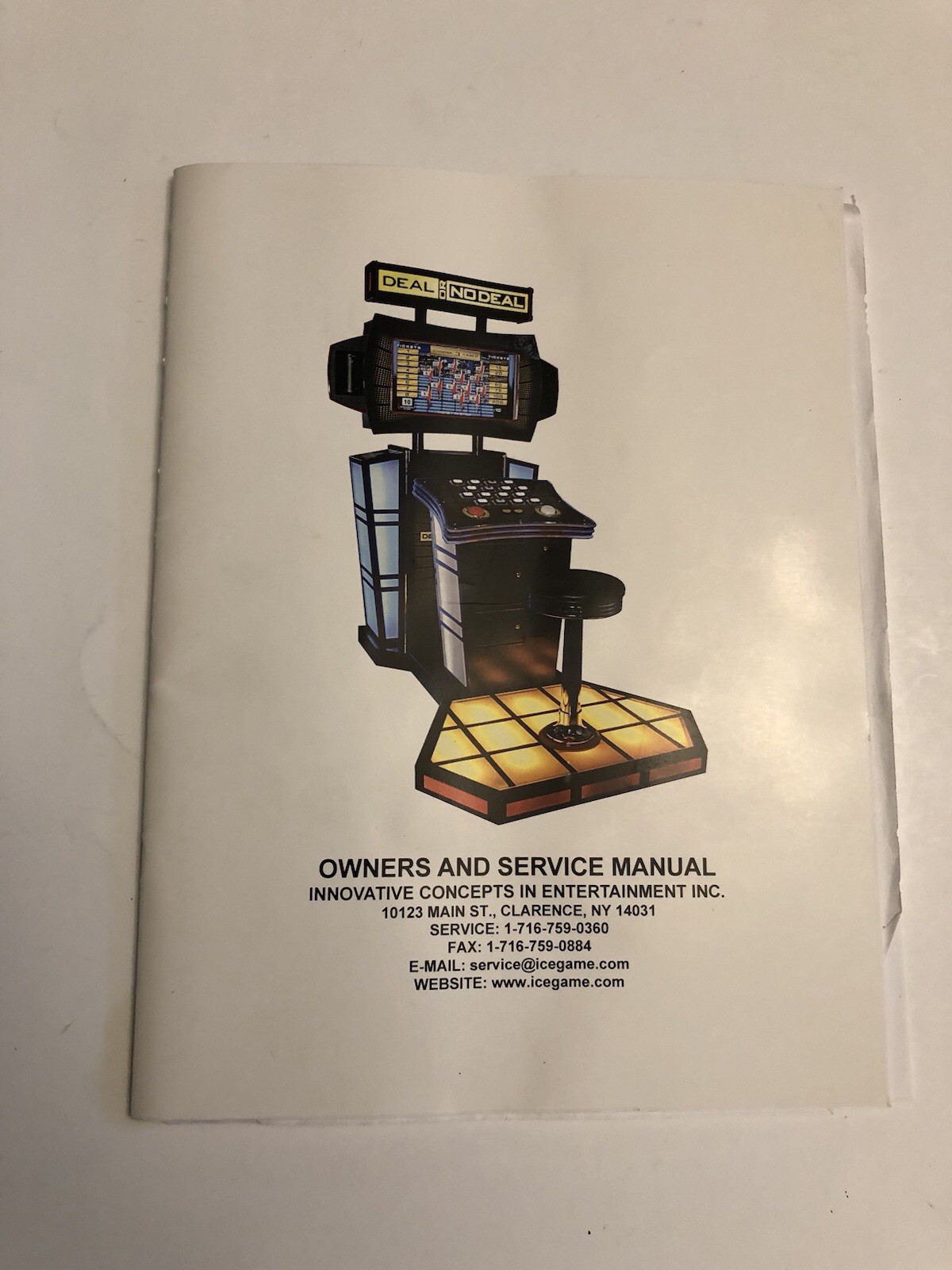 DEAL OR NO DEAL Video Arcade Game Service Manual