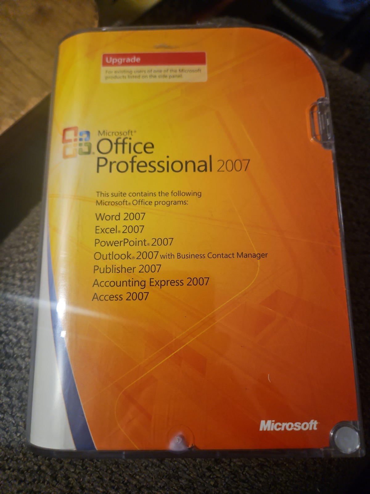 Microsoft Office Professional 2007 Upgrade - Retail Version, Complete w/ Key