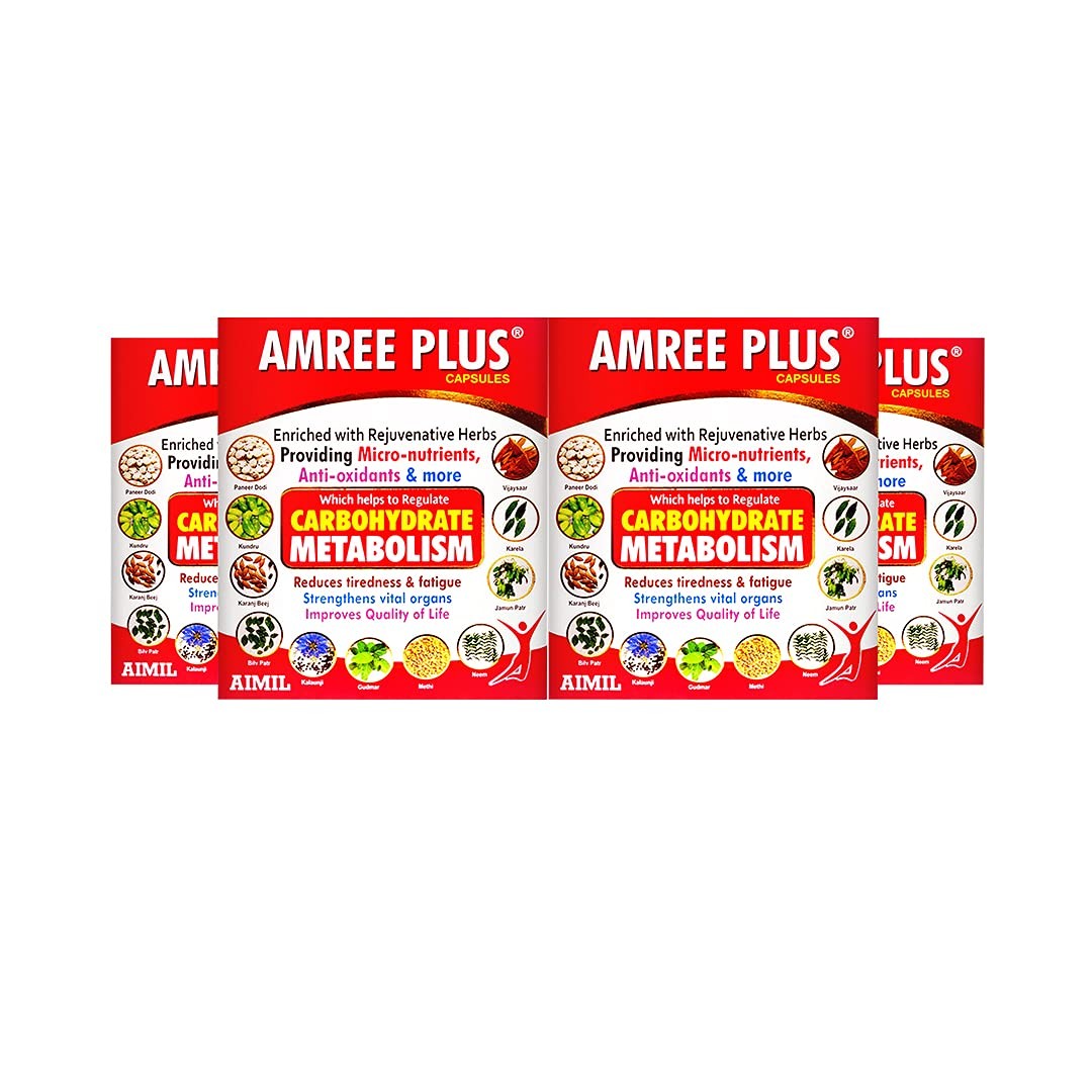 AIMIL Amree Plus Capsules - 20 Capsules (Pack of 4)
