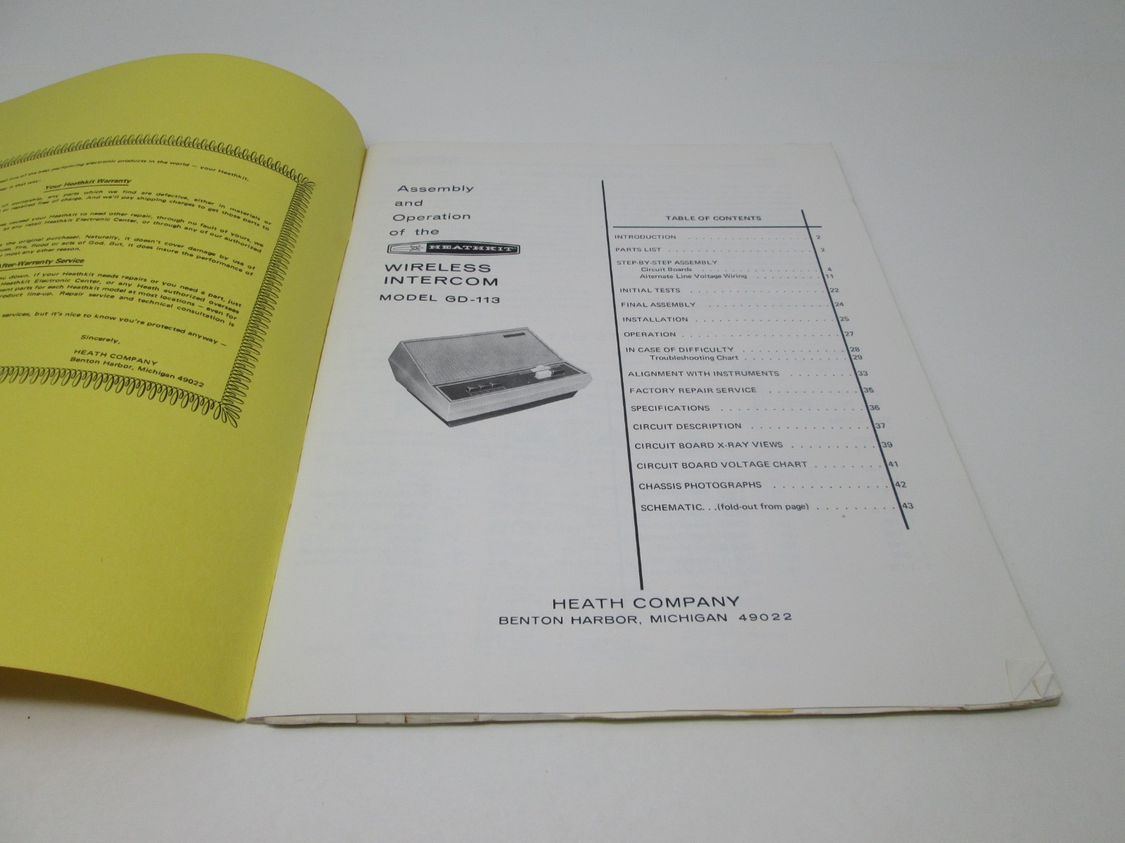 Heathkit Assembly Manual Wireless Intercom GD-113